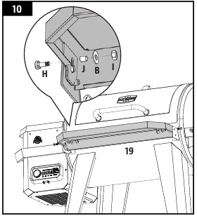 Pit Boss - 850 PRO Series - MONTÁŽ PREDNEJ POLICE MONTÁŽ PREDNEJ POLICE