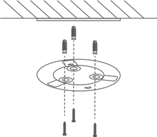 Ezviz - Mini 360 Plus - 2. korak pri montaži na steno 2. korak pri montaži na steno