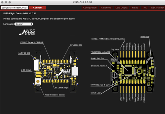 FETtec - FC G4 - FC configuration Step 1 FC-määritys Vaihe 1