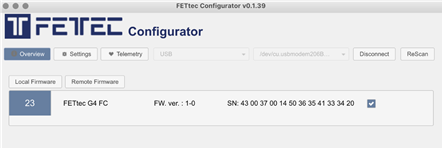FETtec - FC G4 - FC firmware update Step 2 FC-laiteohjelmiston päivitys Vaihe 2