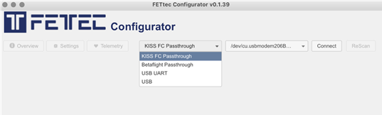 FETtec - FC G4 - OSD Firmware Step 1 OSD-laiteohjelmisto Vaihe 1