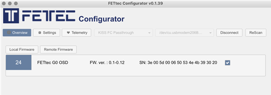 FETtec - FC G4 - OSD Firmware Step 2 OSD-laiteohjelmisto Vaihe 2