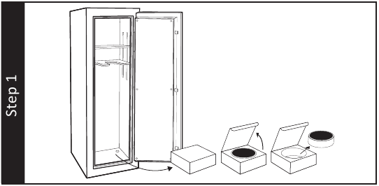 Sports Afield - 18 Gun Safe - E-LOCK INSTALLATION Step 1 E-LOCK INSTALLATION Step 1