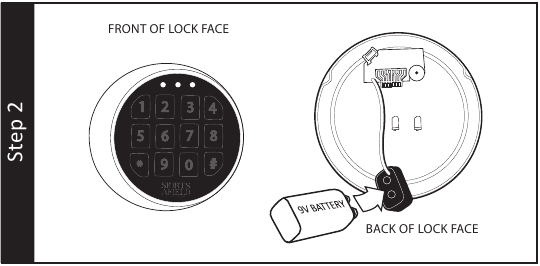 Sports Afield - 18 Gun Safe - E-LOCK INSTALLATION Step 2 E-LOCK INSTALLATION Step 2