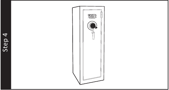 Sports Afield - 18 Gun Safe - E-LOCK INSTALLATION Step 4 E-LOCK INSTALLATION Step 4