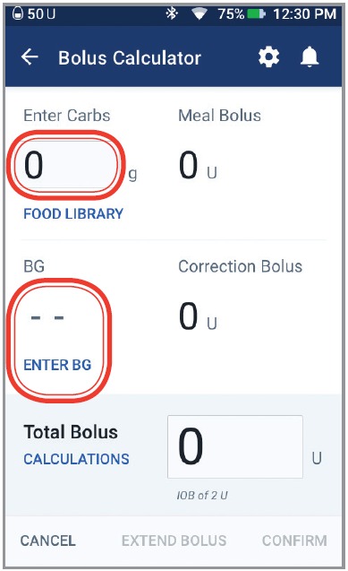 OmniPod - DASH System - Administrar un bolo Paso 2 Administrar un bolo Paso 2