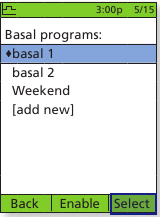 OmniPod - Sistema DASH - Cómo encontrar sus programas basales Paso 3 Cómo encontrar sus programas basales Paso 3