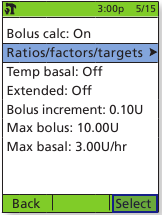 OmniPod - Sistema DASH - Cómo encontrar la configuración de su calculadora de bolo Paso 4 Cómo encontrar la configuración de su calculadora de bolo Paso 4
