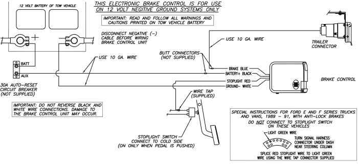 curt - Triflex Brake Controller - WIRING DIAGRAM WIRING DIAGRAM