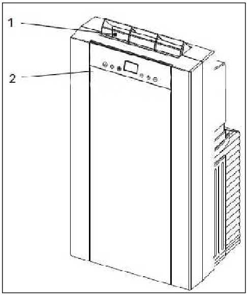 Whynter - ARC-14S - IDENTIFICATION OF PARTS - Front DETALIŲ IDENTIFIKAVIMAS - Priekis