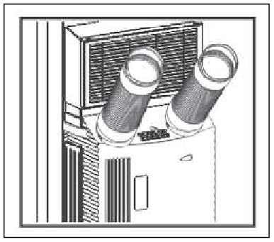 Whynter - ARC-14S - INSTALLATION INSTRUCTIONS - Exhaust hose Installation Step 2 MONTAVIMO INSTRUKCIJOS - Išmetimo žarnos montavimo 2 žingsnis