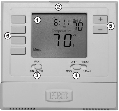 Pro1 IAQ - T721 - Kontrol yang mudah digunakan Kontrol yang mudah digunakan