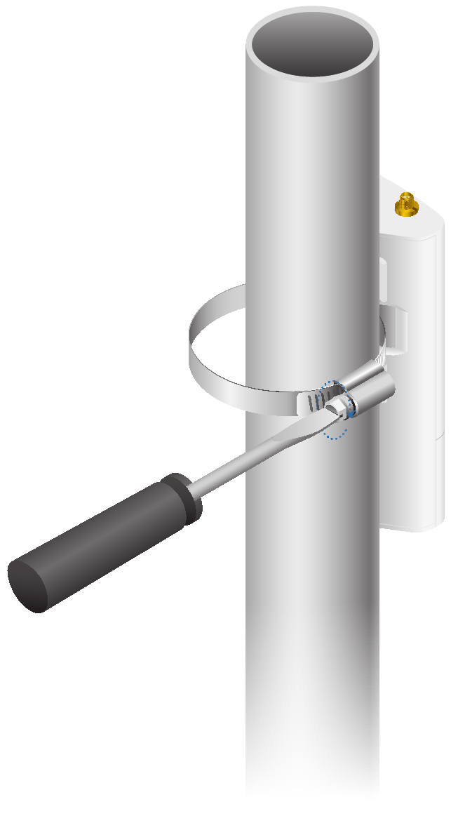 Ubiquiti - Rocket M Series - Kupachika Nguzo - Hatua ya 3 Kupachika Nguzo - Hatua ya 3