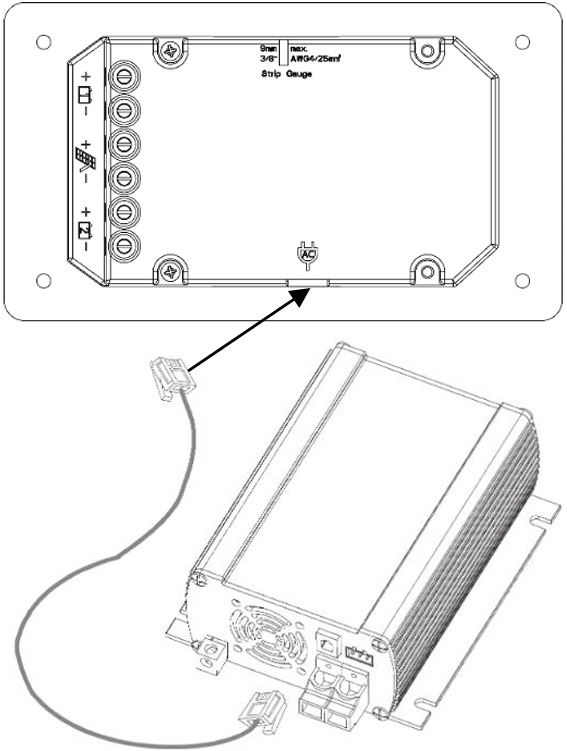 Go Power - GP-PWM-30-UL - Ovládanie meniča (zap/vyp) Krok 1 Ovládanie meniča (zap/vyp) Krok 1