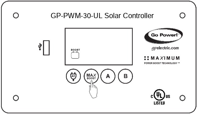 Go Power - GP-PWM-30-UL - Technológia Maximum Power Boost Technology™ Technológia Maximum Power Boost Technology™