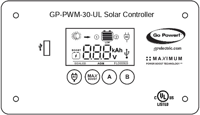 Go Power - GP-PWM-30-UL - Prepätie Prepätie