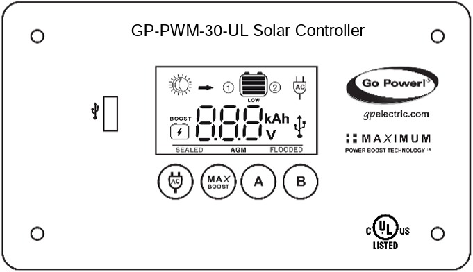Go Power - GP-PWM-30-UL - Zapnutie Zapnutie
