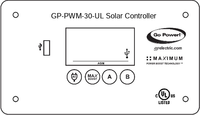 Go Power - GP-PWM-30-UL - USB nabíjanie USB nabíjanie