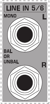Behringer - XENYX Q1202USB - Fig. 2.4: Stereolinjeinnganger Fig. 2.4: Stereolinjeinnganger