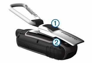 Garmin - GPSMAP 64 - Attaching the Carabiner Clip Attaching the Carabiner Clip
