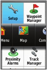 Garmin - GPSMAP 64 - Changing the Page Sequence Changing the Page Sequence
