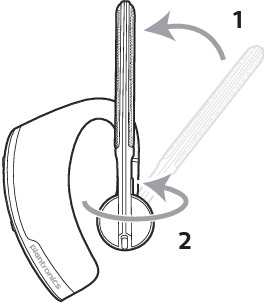 Plantronics - BT300 - Fit your headset Step 2 Nasazení sluchátek Krok 2
