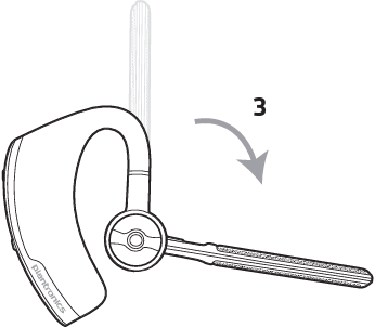 Plantronics - BT300 - Fit your headset Step 3 Nasazení sluchátek Krok 3