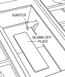 Wolf - Gas Range - Blank-off plate Krycí deska