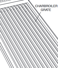 Wolf - Gas Range - Charbroiler grate Rošt grilu
