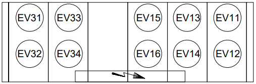 Carrier - 30HXC 080-375 - 30GX207/227 Fan Arrangement 30GX207/227 Fan Arrangement