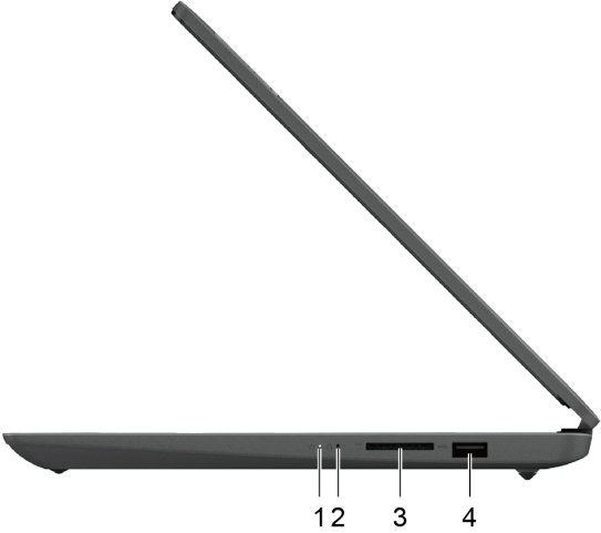 Lenovo - Serie IdeaPad 3 - Lado derecho Lado derecho