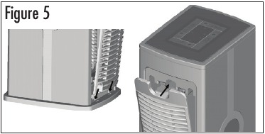 Holmes - HAP3000UV - Kullanmadan önce arka ızgaranın yeniden takılması Kullanmadan önce arka ızgaranın yeniden takılması