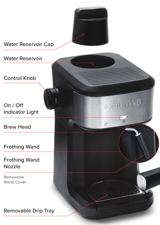 Gourmia - GCM4210 - KNOW YOUR ESPRESSO MAKER - Part 1 KNOW YOUR ESPRESSO MAKER - Part 1