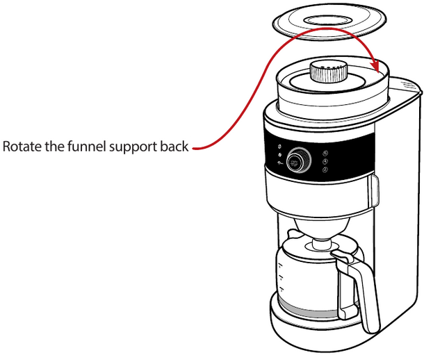 Gourmia - GCM-4850 - Kávébab használata - 1. lépés Kávébab használata - 1. lépés