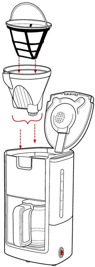 Gourmia - GCM-1835 - Kahve nasıl demlenir - Adım 2 Kahve nasıl demlenir - Adım 2