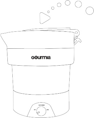 Gourmia - GK378 - ZUSAMMENKLAPPEN DES WASSERKOCHERS - Schritt 1 ZUSAMMENKLAPPEN DES WASSERKOCHERS - Schritt 1