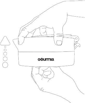 Gourmia - GK378 - ÖFFNEN DES WASSERKOCHERS - Schritt 1 ÖFFNEN DES WASSERKOCHERS - Schritt 1