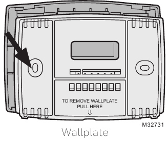 Honeywell - RTH2510 Series - Separate Wallplate from New Thermostat (Honeywell - RTH2510 сериясы - Қабырға тақтасын жаңа термостаттан бөлу) Separate Wallplate from New Thermostat (Қабырға тақтасын жаңа термостаттан бөлу)