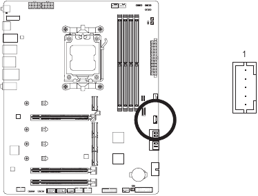 GIGABYTE - X670 AORUS ELITE AX - THB_U4 THB_U4