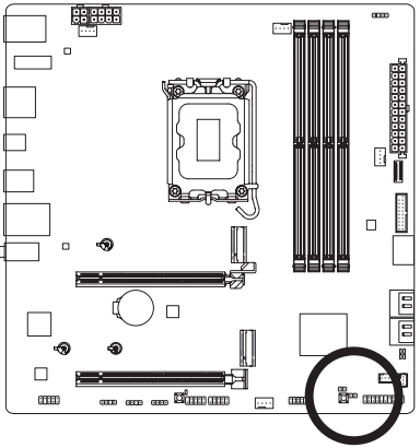 GIGABYTE - B760M AORUS ELITE X AX - CLR_CMOS (Clear CMOS Jumper) CLR_CMOS (Clear CMOS džemprit)
