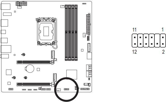 GIGABYTE - B760M AORUS ELITE X AX - SPI_TPM (Trusted Platform Module Header) SPI_TPM (Trusted Platform Module pesaliistu)