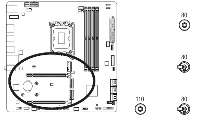GIGABYTE - Z790M AORUS ELITE AX - M2A CPU/M2Q SBIM2P SB (Υποδοχές 3 M.2) M2A CPU/M2Q SBIM2P SB (Υποδοχές 3 M.2)