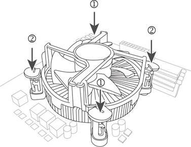 GIGABYTE - Z690 AORUS ELITE AX - Instalar o dissipador de CPU - Passo 2 Instalar o dissipador de CPU - Passo 2