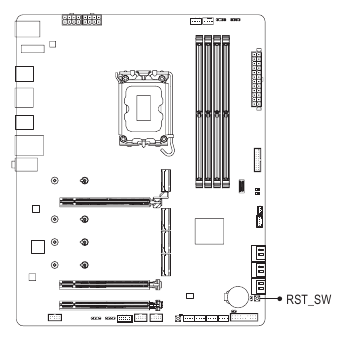 GIGABYTE - Z690 AORUS ELITE AX - Botão Rápido Botão Rápido