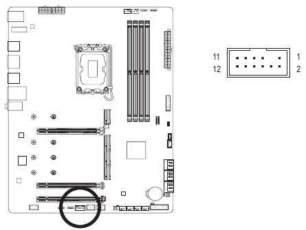 GIGABYTE - Z690 AORUS ELITE AX - SPI_TPM (Conetor do módulo de plataforma fidedigna) SPI_TPM (Conetor do módulo de plataforma fidedigna)