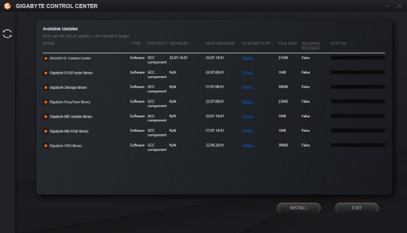 GIGABYTE - Z790I AORUS ULTRA - GIGABYTE Control Center telepítése GIGABYTE Control Center telepítése