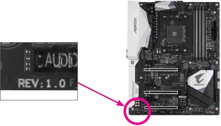 GIGABYTE - B450 AORUS ELITE V2 - Αναγνώριση της αναθεώρησης της μητρικής πλακέτας σας Αναγνώριση της αναθεώρησης της μητρικής πλακέτας σας