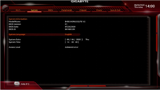GIGABYTE - B450 AORUS ELITE V2 - System Σύστημα