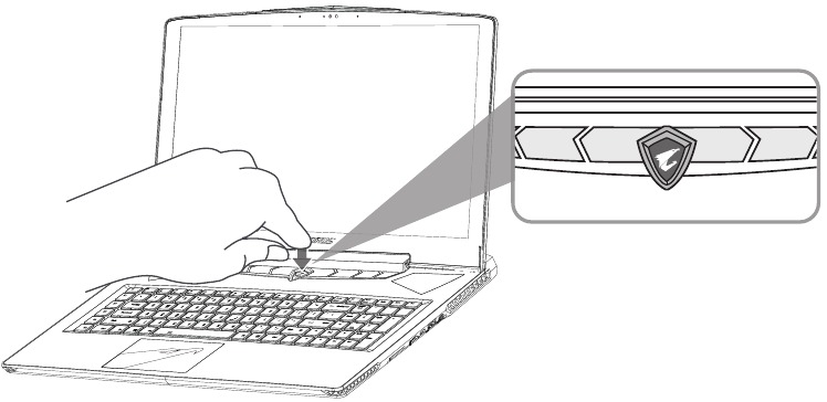 GIGABYTE - X7 DT v8 - Χρήση του Φορητού Υπολογιστή για Πρώτη Φορά - Βήμα 2 Χρήση του Φορητού Υπολογιστή για Πρώτη Φορά - Βήμα 2