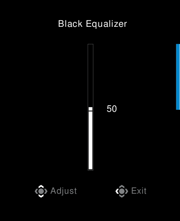 GIGABYTE - M27U - Hot Key - Λειτουργία 1 - Black Equalizer Hot Key - Λειτουργία 1 - Black Equalizer